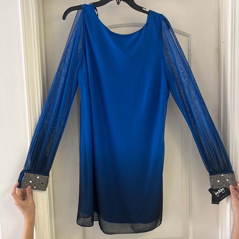 NWT- by & by Blue Ombre Cocktail Dress